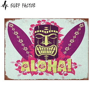 Aloha Vintage Metal Sign