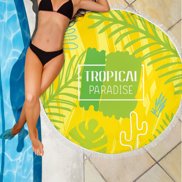 Tropical Paradise Beach Towel