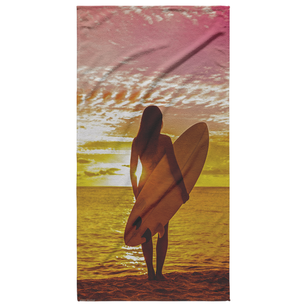 Surf Girl Beach Towel