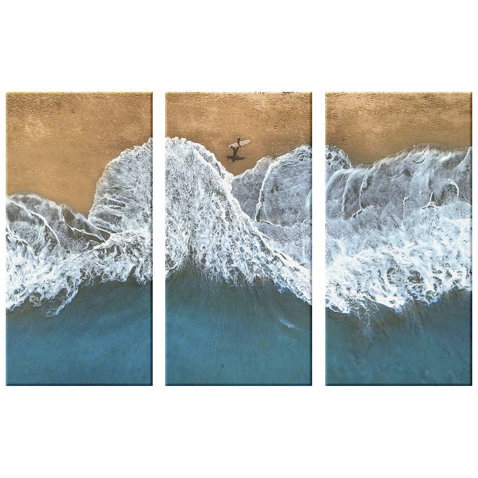 Surfer's Paradise Three Panel Canvas Set