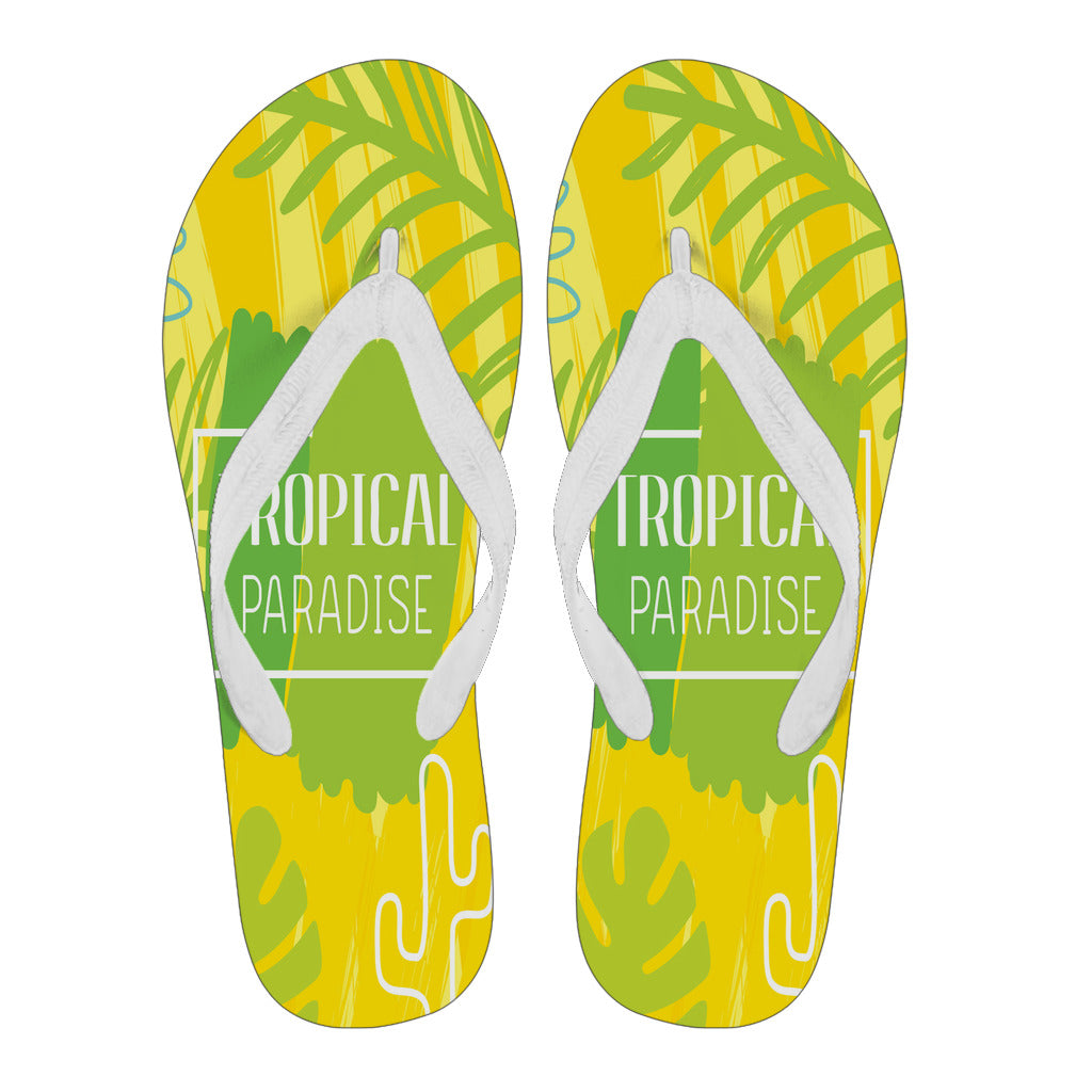 Tropical paradise Flip Flops