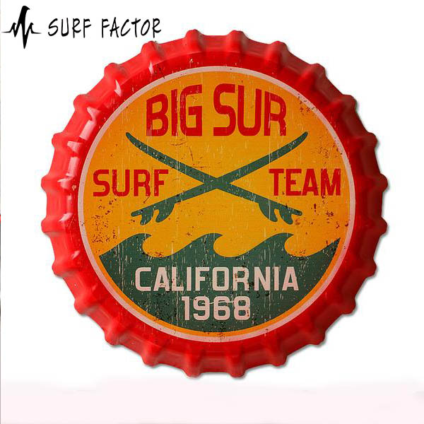 Surf Team Vintage Metal Signs