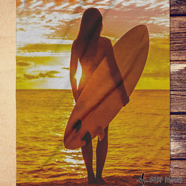 Surf Girl Beach Towel