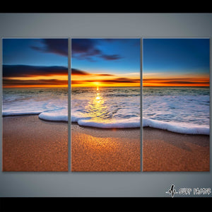 A Breath Of Fresh Waves Canvas Triptych