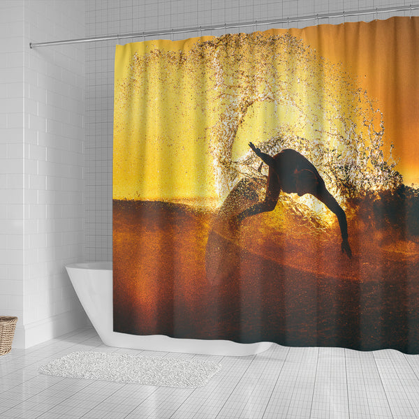 Surf In The Sun Shower Curtain