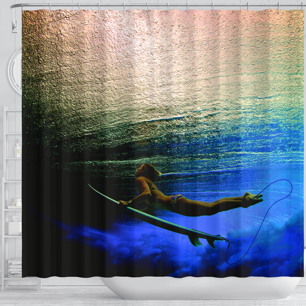 Oneness With The Ocean Shower Curtain – Surffactor