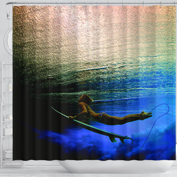 Oneness With The Ocean Shower Curtain