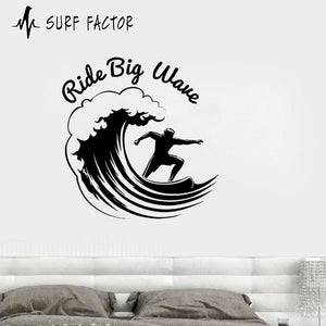 Ride Big Waves Sticker
